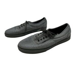Vans Unisex Gray Canvas Casual Sneakers Mens 8 Womens 9.5